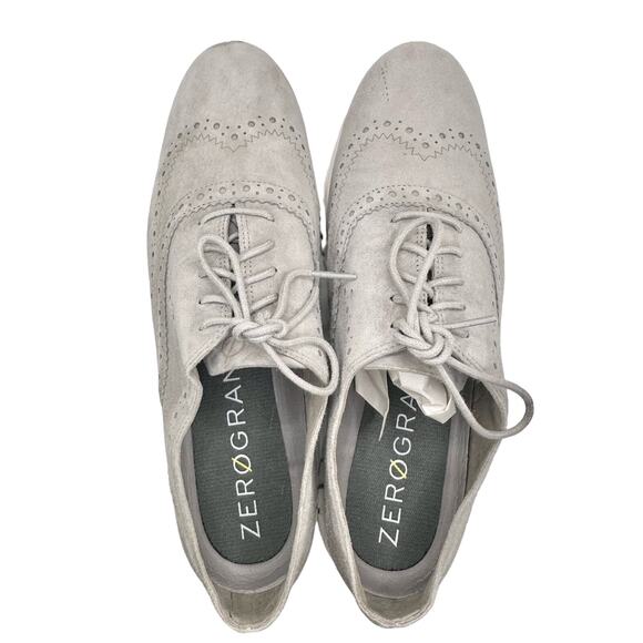 Cole Haan | Women | Zero Grand Tour Gray Suede Oxford Sneakers | Size 10 B - Picture 5 of 12